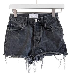 Current‎ Elliot Acid Wash Button Fly Raw Hem Shorts Size 24